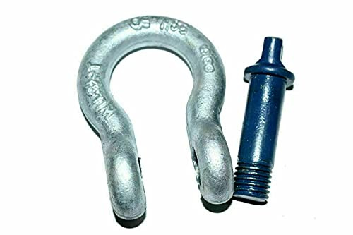 D Bow Ring Shackle, 7/16 1.5 tons Heavy Duty Trailer D Links Hook Shackle Pin Clip for Vehicle Recovery, Hauling, Tie Downs, Hanging