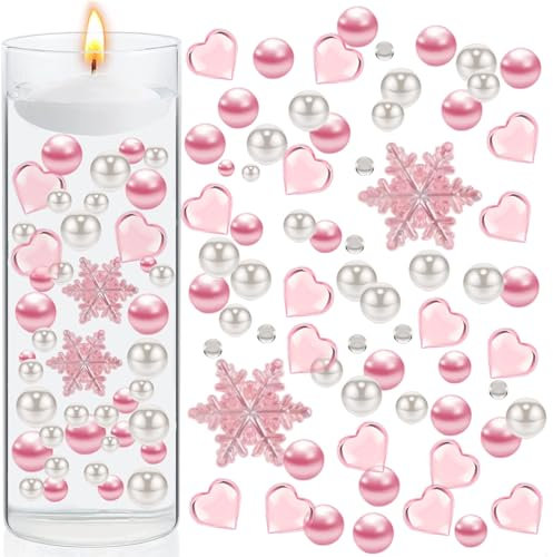 Wasserperlen Durchsichtig, Wasserperlen für Pflanzen in Vase, Valentinstag Wasserperlen Set, Valentinstag Wasserperlen Durchsichtig Dekoartikel Wasserperlen für Hochzeit Valentinstag Deko (Stil 1)
