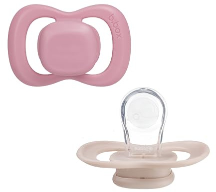 b.box Babynapp storlek 2 (2-pack) | Silikonnapp och sköld i symmetrisk design | Håller sig ren | BPA-fri | babynapp från 6 månader