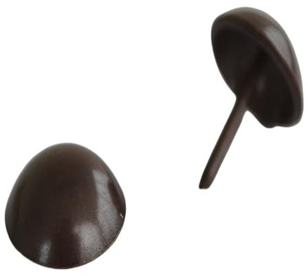 Black Barn Upholstery Supplies 10.5mm Head - 13mm Shank Upholstery Nails (1660) High Dome Antique on Steel / 100 Nails