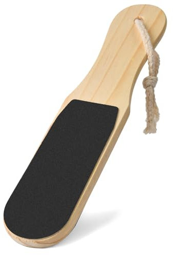 ACWOO Lima per Piedi, Doppia Faccia Raspa Piedi, Professionale Piedi Attrezzi, Grossolana e Fine Piede File per Pelle Morta, Impugnatura Antiscivolo in Legno, per Calli Duroni e Talloni Screpolati