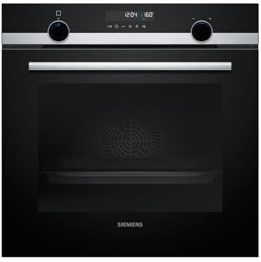 Siemens HB578GBS3, iQ500, Einbau-Backofen 60 x 60 cm, activeClean Pyrolyse Selbstreinigung, 3D Heißluft, Schnellaufheizung, cookControl30 Automatikprogramme, softMove, Edelstahl