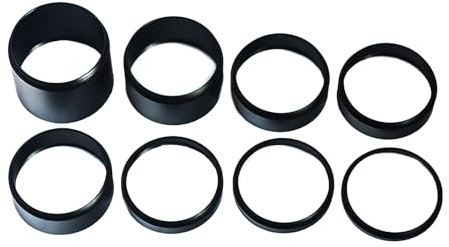 Xinsheinelry Astronomisches Verlängerungsrohr-Set, 8 Stück, Standard, M48 x 0,75, verschiedene Größen, 3/5/7/10/12/15/20/30 mm, ausziehbar