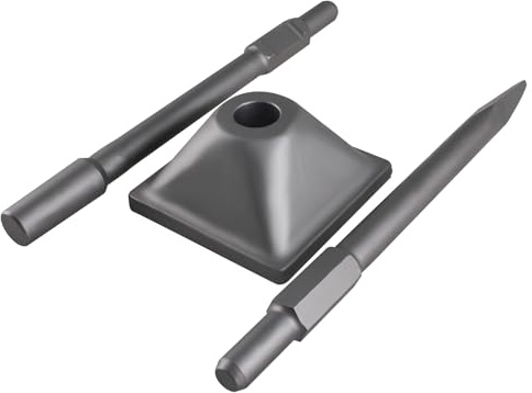 SUKITMISO SDS-Hex Jack Hammer Stampfer Verdichter, Anti Schock Hex Spline Stampferplatte, Sechskantstampfer Schaft und Platte für Demolition Hammer, Elektrohammer, 410 x 150 x 150mm