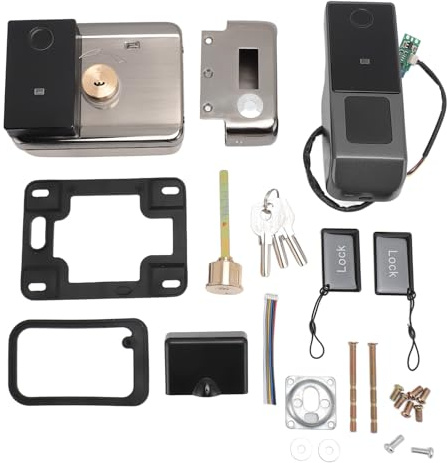 Luocute Smart Lock WiFi, Serratura Elettronica per Cancello Senza Chiave con Impronta Digitale e Sblocco con Chiave con Password, per la Sicurezza della Porta Anteriore con Controllo