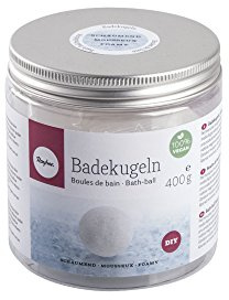 Rayher DIY-Set Badekugeln, Kosmetikwachsmischung zum Herstellen von schäumenden Badekugeln, ph-Wert 6, Dose 400 g, 34224000