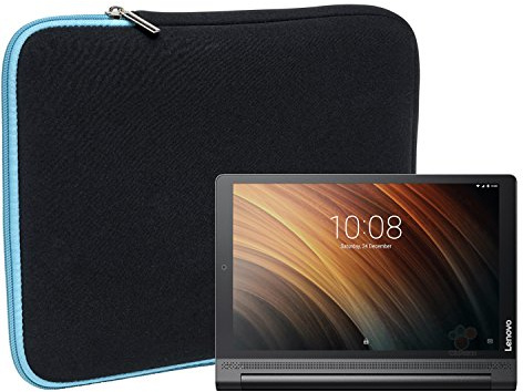 Slabo Tablet Tasche Schutzhülle für Lenovo Yoga Tab 3 Plus 10 Hülle Etui Case Phablet aus Neopren – TÜRKIS/SCHWARZ