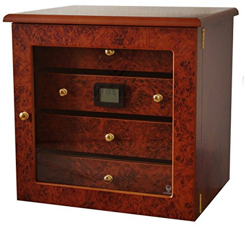GERMANUS Zigarren Humidor Schrank Radix, Braun