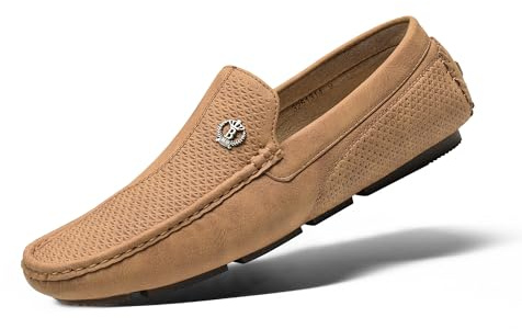 Bruno Marc klassiska mockasiner platta tofflor slip-on penny loafer mjuka bekväma skor båtskor