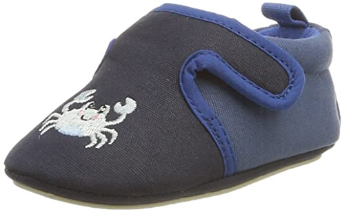 Sterntaler Unisex baby krypsko tofflor, Blå - marinblå - 17 EU