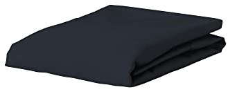 ESSENZA Spannbettlaken The Perfect Organic Jersey Nightblue, 180-200 x 200-220 cm - 95% Bio-Baumwolle Perkal (GOTS), 5% Elasthan - Uni