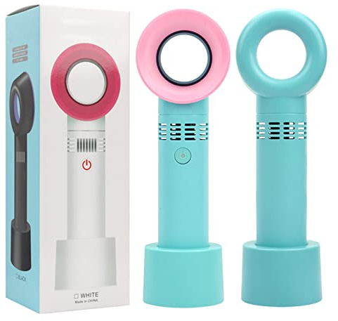 Rofitbest Mini Wimpernföntrockner Tragbarer USB Wiederaufladbarer Wimperntrockner Lüfter für Essential Wimpernverlängerung Zubehör (blau)