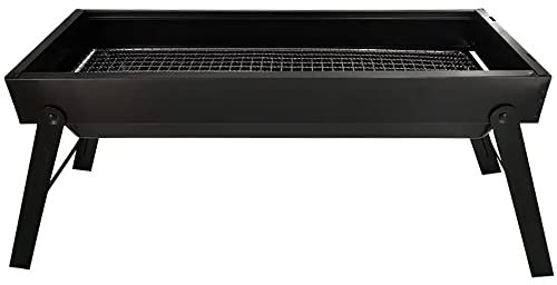 Parrilla De Carbón Portátil, Ahumador De Barbacoa Plegable De Acero Inoxidable, Parrilla De Barbacoa De Sobremesa con Patas Plegables Y Bolsa De Almacenamiento, para 2-4 Personas Cocina Al
