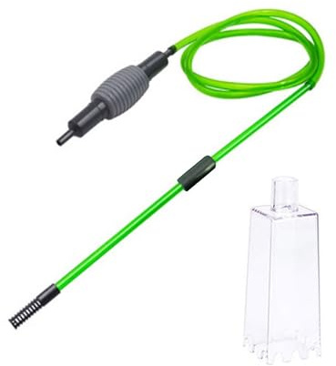Yagosodee Limpiador de gravas Sifonador Acuario para Cambio de Agua, Bomba de Cambio de Agua para Tanque de Peces para Cambio de Agua y Filtro de Limpieza de Arena