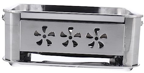 GOOHOCHY Dicker Edelstahl Holzkohlegrill Fischgrillgestell Campingkocher Mit Grillrost Und Auffangschale Tragbarer Bbq Brennstation Für Picknick Und Outdoor Einsatz