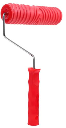 Angoily Plaster Roller, Wood Reusable Embossing Patterned Paint Roller Effect Textured Stipple Paint for Wall Decoration, Home DIY Projects