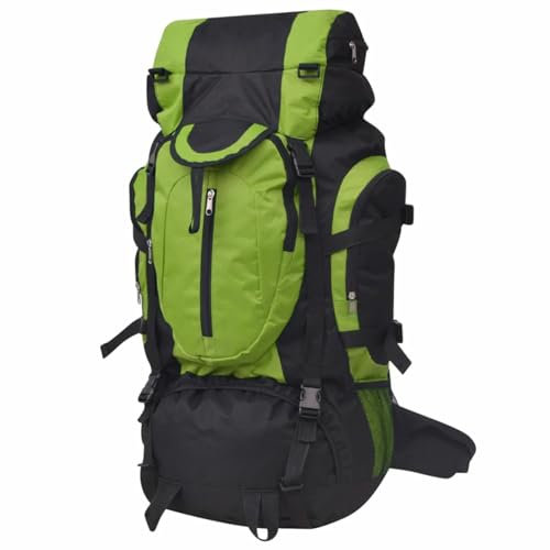 ZEYUAN Wanderrucksack XXL 75 L schwarz und grün, Sportrucksack, Rucksack, Tagesrucksack, Backpack, Motorradrucksack, Trekking Rucksack, Fahrradrucksack, Fluchtrucksack, Notfallrucksack