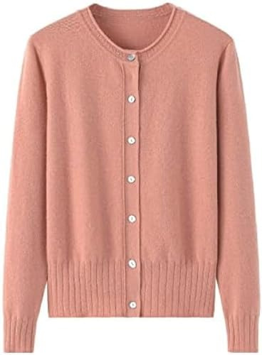 Rund hals 100 % kashmirtröja kashmirtröja dam kashmirstickad tröja dam höst och vinter tröja, orange, 3XL