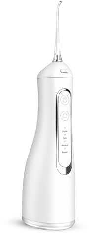 My Green Deal - Wasserflosser Kabellos - Elektrische Zahnseide- Munddusche - Mundpflege - Zahnseidegeräte - Zungenreiniger (Weiß)