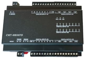 Adaptador Serial a Ethernet CWT-MB307D 8AI+8DI+8DO RS485 RS232 Ethernet Modbus Rtu TCP Módulo de adquisición Io (Color : I-V-E)