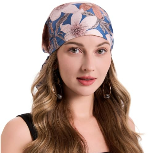 ZLYC Damen Chemo Turban Mütze Vorgebundenes Kopftuch Headwraps Leichte Hut | Leicht Atmungsaktiv