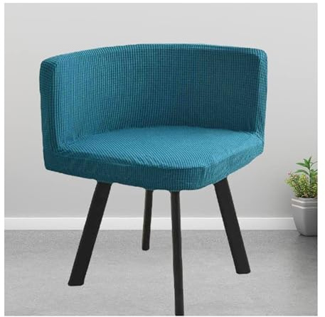 Mswborml Triangular Cubierta de Silla para Comedor Estilo Nordico, Giratoria Funda para Silla de Comedor con Respaldo Triangular 4/2/1 Piezas, Elásticas Funda Silla Alta de Bar Lavable,J,4PCS