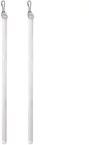 KANGQL Curtain Rod, Pack of 2 Clear 17Inch Curtain Pull Wand Drapery Control Rod with Hook