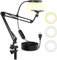 Lnopever 6'' Led Luce Ad Anello Con Supporto Per Telefono,Supporto E Supporto Per Telefono,Scrivania Treppiede Regolabile,Scrivania Con 3 Colori 10 Luminosità Per Selfie,Trucco,Live Streaming