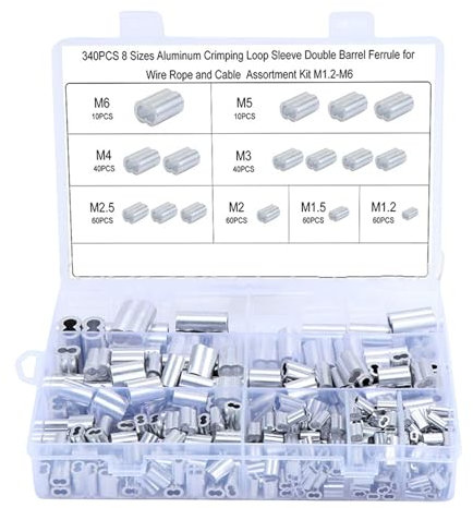 Professional Rope Clamps Aluminium Crimping Looping Choke Clamps for Expander Rope Tarpaulin Rope and Rubber Rope