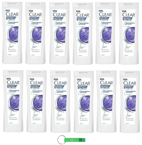 12 shampoo Clear Sport Riequilibrante Quotidiano – Shampoo anti-forfora per cuoio capelluto secco 225 ml + portachiavi Beni Culinari
