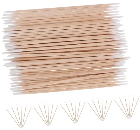 PACKOVE 1200stücke Wattestäbchen Mit Holzgriff Und Spitzen Enden Für Nageldesigns Tattoos Und Make-up Einmalige Anwendung Für Hygiene Und Präzision Großes