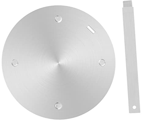 TOBBOMEY Plaque Diffuseur de Chaleur Inox pour Cuisinière à Induction et Gaz Répartiteur Thermique Uniforme Adaptateur Cuisson Pratique et Facile à Nettoyer