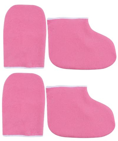 DEARMAMY Paraffine Spa pour Mains et Set Thermiques Confortables pour Soin Paraffine Usage Professionnel et Domicile Accessoires Pédicure