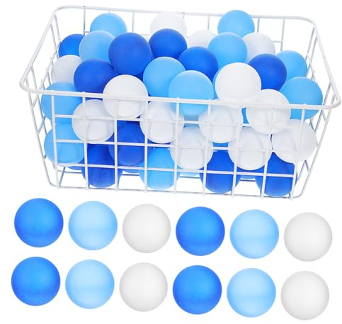 TOYANDONA 120 Stück Farbige Tischtennisbälle Aus Kunststoff Präzises Gewicht Und Elastizität Für Training Und Partyspiele Robuste Pongbälle in Weiß Hellblau Und Dunkelblau