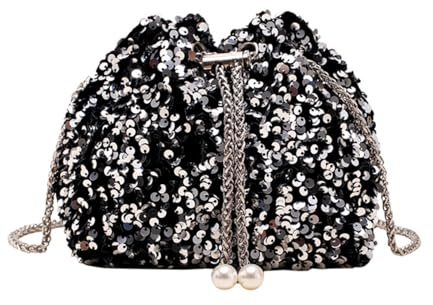 LAOYEFACAI Damkoppling handväska glitter strass axelväska elegant aftonväska axelväska för bröllop, fest, bankett, semester, brudväska, Silver, S