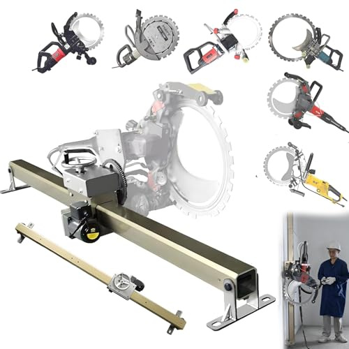 Guía para sierra de anillo para hormigón, riel guía para sierra circular manual de 1,5/2/2,5/3 m con profundidad ajustable, control remoto, soporte de riel lineal automático de aluminio(2.5m/8.2ft)