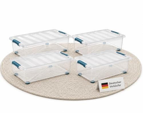 Ondis24 Katla 28l Aufbewahrungsbox Rollbox Unterbettbox Ordnungssystem Aufbewahrungsbehälter mit Deckel (4)