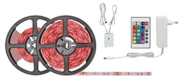 Paulmann 78979 SimpLED Strip Set 7,5 m LED Stripe 26W Lichtstreifen RGB Multicolor Lichtband beschichtet