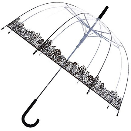 SMATI Regenschirm mit Vogelkäfig, durchsichtig, winddicht