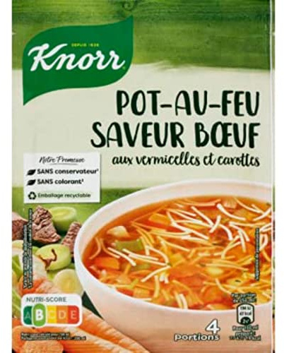 Knorr Soupe pot-au-feu aux vermicelles et carottes - Le sachet de 55g