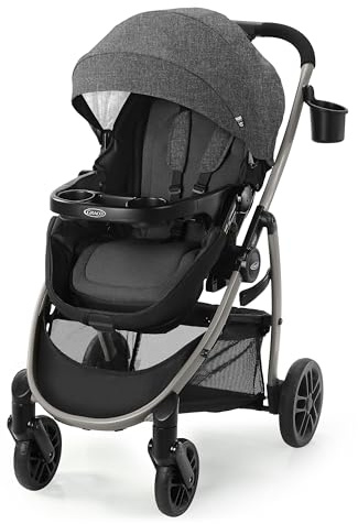 Graco® Redmond Modes Pramette Stroller 3-in-1 Convertible: Car Seat Carrier Infant Pramette to Toddler Stroller with Reversible Seat and One-hand Fold