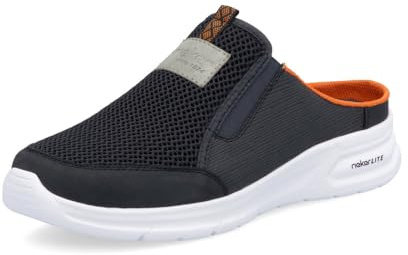 Rieker Hombre Mocasines B7390, de Caballero Zapatillas,Pantuflas,Zapatillas,Zapatos Informales,Entrada Abierta,Azul (Blau / 14),41 EU / 7.5 UK