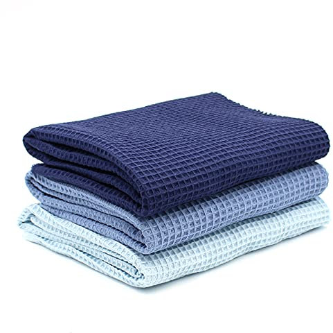 VmG-Store 3x Waffelpique Set je 0,5m x 1,5m Waffel Stoff 100% Baumwollstoff Tex Standard 100 (Set03, 3er Set)