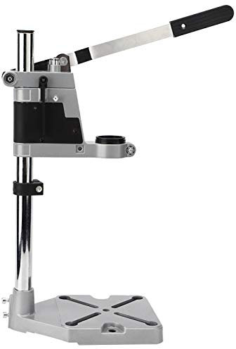 Electric Drill Press Stand Tool, Electric Drill Holder Bracket Aluminum Alloy Electric Drill Bracket Double‑Head for Drilling Holes and Polishing