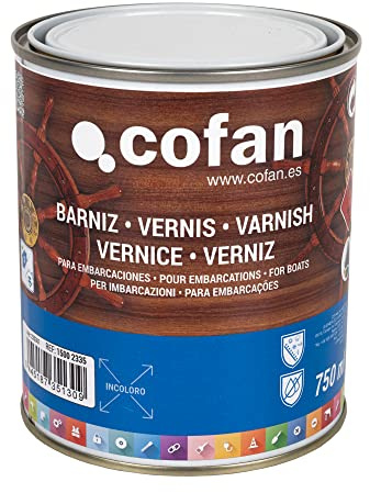 Cofan Vernis pour bateaux | Incolore | Flacon de 750 ml