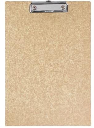 Maul Klämbräda A4 Maulbalance, Skrivbräda i Kartong i Din A4-Format, Klämbräda För Upphängning, Modern Klämma För Förvaring Av Papper, För Kontor, Kök Och Verkstad, Brun