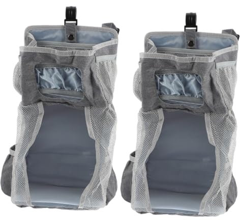 Toyvian 2St hängende Tasche hängende Aufbewahrungstaschen Windeln Neugeborene Wickeltasche Kindergartenorganisation Windelstapler Krippe Veranstalter vor dem Bett