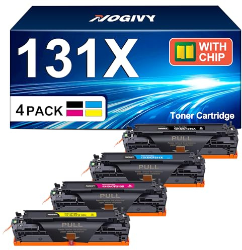 131X Toner mit Chip Kompatibel für HP LaserJet Pro 200 Color MFP M276nw | Kompatibel für HP 131X CF210X 131A CF210A für toner hp laserjet pro 200 color m251n M276n m276nw M251nw 4-Pack