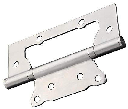 LXYDPZ Türscharniere, Fensterscharniere, 4-teiliges Türscharnier, 5-Zoll-Haustürscharniere aus Edelstahl mit Kugellager und Schrauben, 125 mm Länge für Schranktüren (Silber, 5 Zoll)
