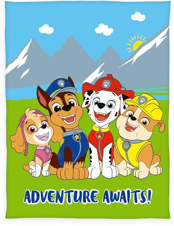 Herding Paw Patrol - Manta de Forro Polar, Aprox. 130 x 170 cm, 100% poliéster